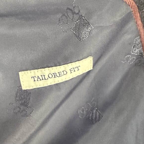 Jos A Bank 1905 Collection Men’s 40L Sport Coat Blazer Wool Navy Blue Plaid - Picture 7 of 8